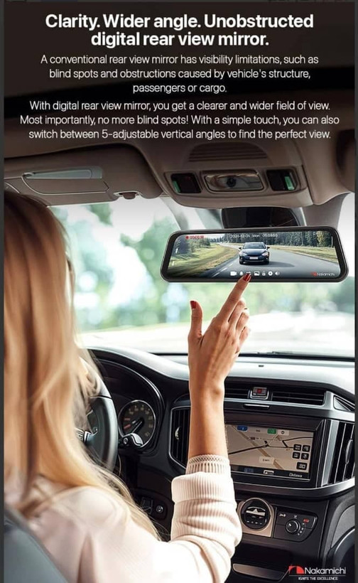 قیمت دوربین ثبت وقایع آینه ای ناکامیچی مدل ND410W مناسب