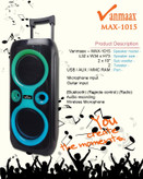 خرید و قیمت اسپیکر وانمکس مدال Max-1015 با بهترین قیمت بازار