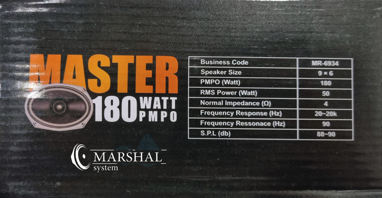 بلندگوی بیضی مستر مدل MR-6934 بسته ۲ عددی اقتصادی