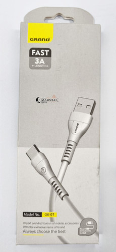 خرید و قیمت کابل شارژ گرند اسکای Type-A به Type-C مدل GK-07 با طول 1 متر