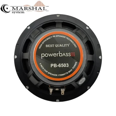 خرید و قیمت بلندگوی گرد خودرو پاوربیس مدل PB-6503 سایز 6.5 اینچ بسته دو عددی