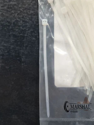 بست کمربندی مدل LM-3 x 100 سفید 10سانتی متری بسته 100 عددی