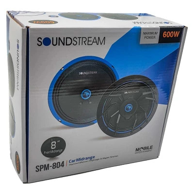خرید میدرنج پشت خودرو ساند استریم مدل SPM-804 سایز 8 اینچ بسته دو عددی با قیمت ارزان و ارسال فوری