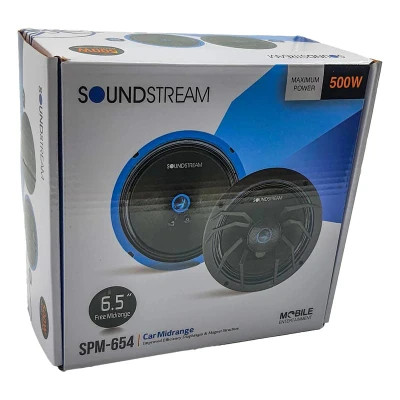 خرید با قیمت عمده میدرنج جلو و پشت خودرو ساند استریم مدل SPM-654 بسته دو عددی