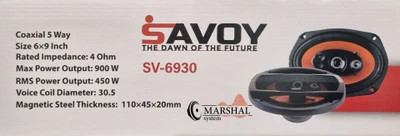 باند بیضی خودرو ساووی 900 واتی مدل SV-6930 بسته دو عددی